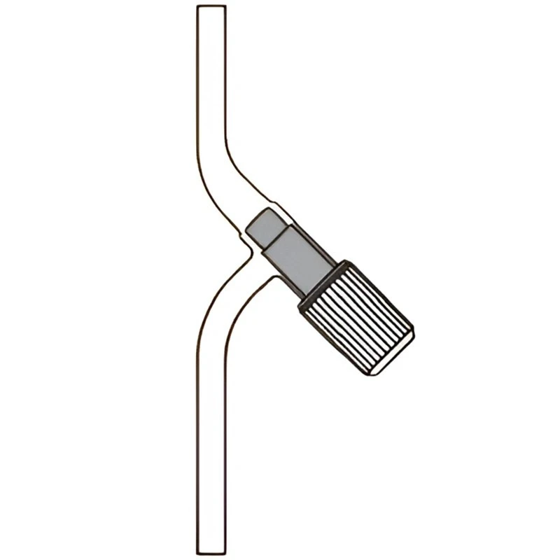 Stopcock Screw Type PTFE Key With Two Plain Limbs for lab image-1