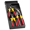 Facom 3-Piece Plier Set Cutters, Water Pump Pliers, Wire Strippers MOD.VEA0