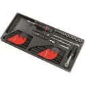 Facom Plastic Rectangular Tool Tray PL.658, Polystyrene Material, Non-Magnetised, Made in France