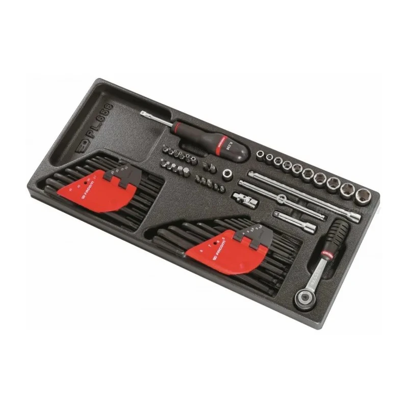 Facom Plastic Rectangular Tool Tray PL.658, Polystyrene Material, Non-Magnetised, Made in France