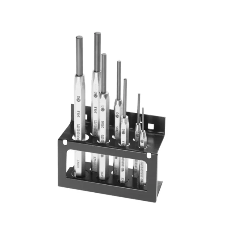 Facom 7-Piece Punch Set, 195mm Overall Length 249.JS7