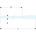 Facom Crow Bar 292mm Length D.3-7