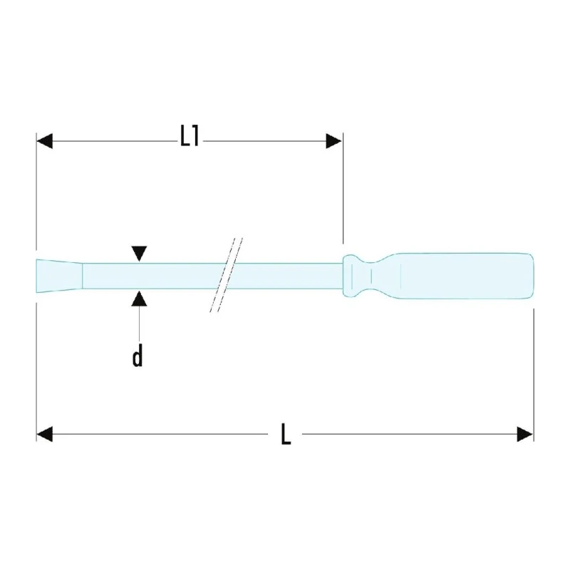 Facom Crow Bar 292mm Length D.3-7