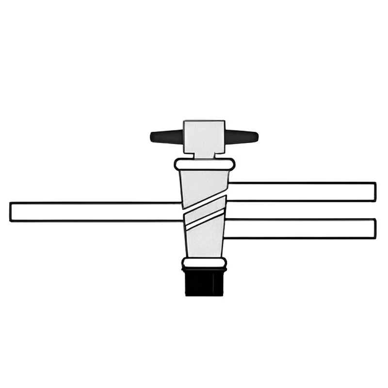 Stopcock Double Oblique Bore With PTFE Key for lab image-1
