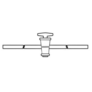 Stopcock Straight Bore With Hollow Plug High Vacuum for lab image-1