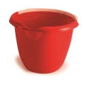 RS PRO 10L Plastic Red Bucket with Handle, Durable Strong Plastic, 300mm x 300mm x 240mm, Model 222-8509