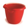 RS PRO 10L Plastic Red Bucket with Handle, Durable Strong Plastic, 300mm x 300mm x 240mm, Model 222-8509