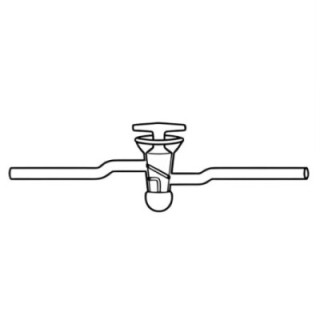 Stopcock Mercury Cup Two Limb Hollow Plug High Vacuum for lab image-1