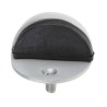 RS PRO Oval Silver Aluminium Door Stop Floor-Mounted with Rubber Buffer 894-6913