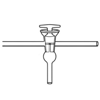 Stopcock Mercury Cup Three Limb Hollow Plug High Vacuum for lab image-1