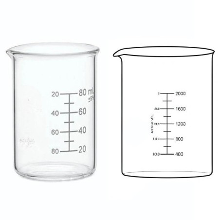 Low Form Beakers With Spout Graduated Accuracy ± 5% for Lab image-1