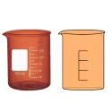 Amber Beakers Low Form With Spout Accuracy ±5% for Lab image-1