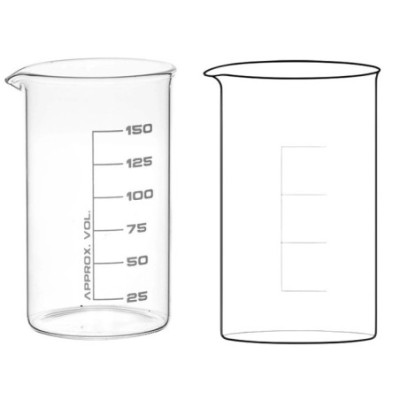 Beakers Tall Form With Spout Graduation ±5% Accuracy for lab image-1