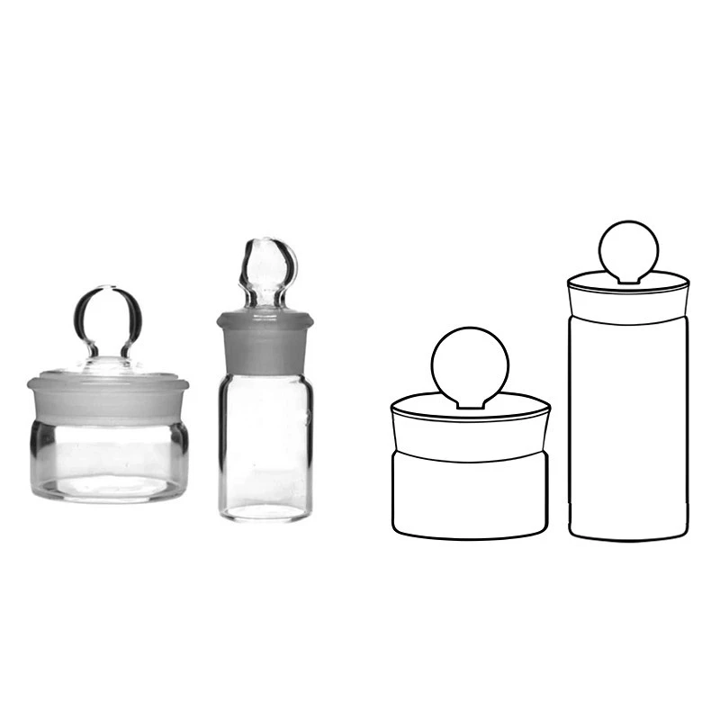 Weighing Bottles With Interchangeable Stopper for lab image-1