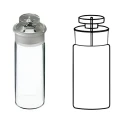 Specific Gravity Bottle Hubbard Cylindrical 25 ml Cap for lab image-1