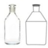 Reagent Bottles Narrow Mouth With Interchangeable Flat Head Solid Glass Stopper