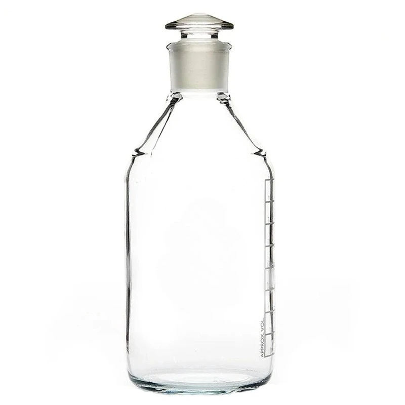  Reagent Bottles Narrow Mouth with Flat Head Stopper for Lab image-2