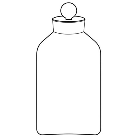 Reagent Bottles Wide Mouth with Interchangeable Hollow Stopper Lab image-1