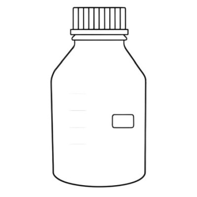 Clear Extra Wide Mouth Reagent Bottle with Polypropylene Cap Lab image-1