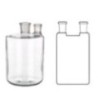 Woulf Bottles With Two Standard Joint Necks