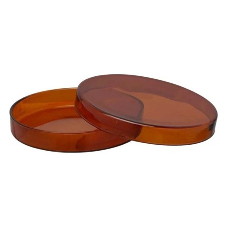 Amber Colour Petri Dishes Borosilicate 33 Expansion Glass for lab image-1