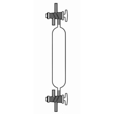 Gas Collecting Tubes with Two Three-Way Oblique Bore Stopcocks Lab image-1