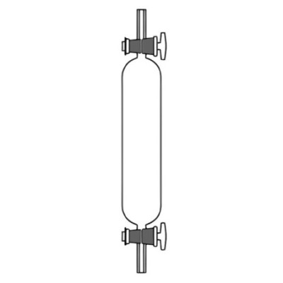 Gas Collecting Tubes with Two Two-Way Stopcocks for Lab image-1