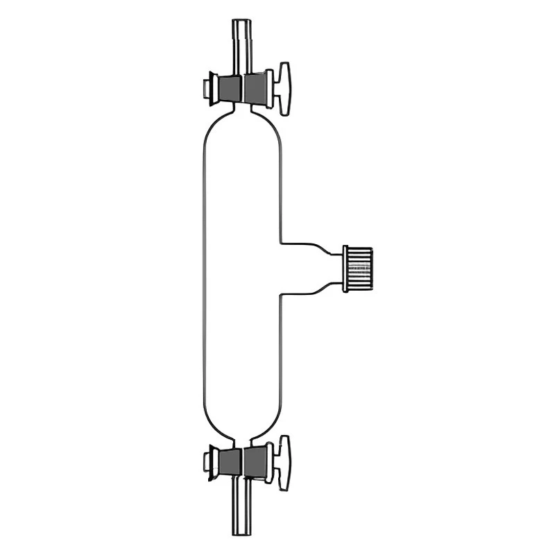 Gas Collecting Tubes with Two Two-Way Stopcocks & Side Tube Lab image-1