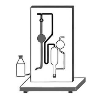 Oxygen Determination Assembly Fitted On Wooden Stand for lab image-1