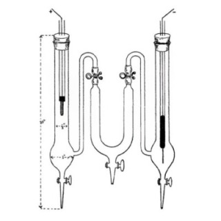 Transport Number Unit U-Form with Silver Electrodes for Lab image-1