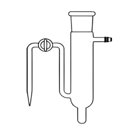Calomel Potential Vessel With Stopcock And Side Tube for lab image-1