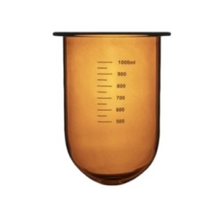 Dissolution Bowl Amber Glass With Graduation for lab image-1