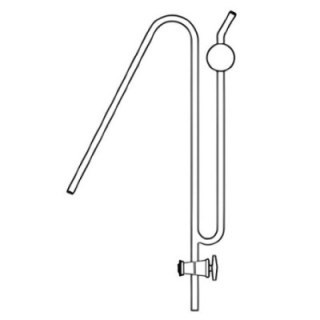 Syphon With Suction Tube And Stopcock 18 Long for lab image-1