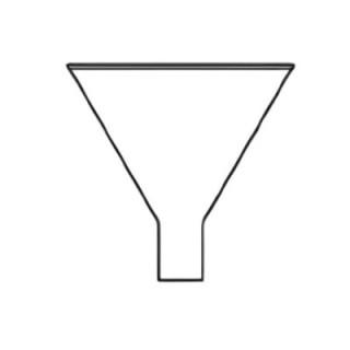Funnel-Powder Short Plain Stem for lab image-1