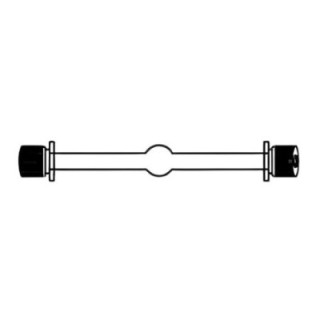 Polarimeter Tubes with Center Bulb Screw Caps for Lab image-1