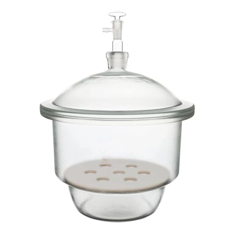  Dessicator Vacuum With Tubular Lid Ground Flanges for lab image-2