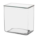  Jars Rectangular Museum Neutral Glass With Glass Cover for lab image-2
