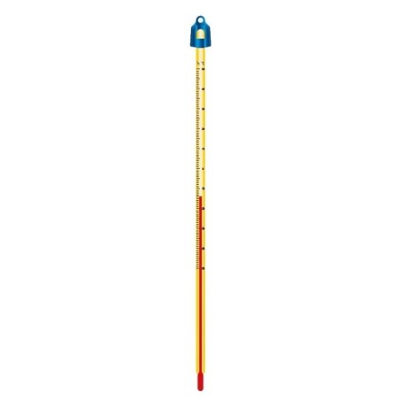 Chemical Thermometer Alcohol Filled 30cm for Lab with Graduation image-1