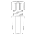 Adjustable PTFE Cone For Holding Thermometers for lab image-1