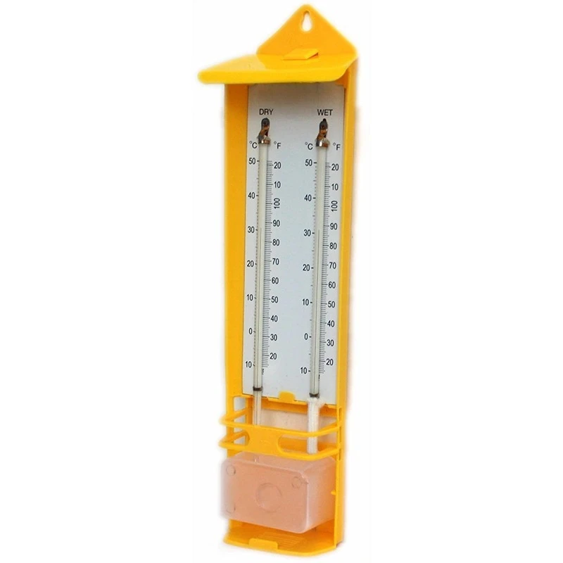 Wet And Dry Thermometer With Plastic Moulded Frame for lab image-1