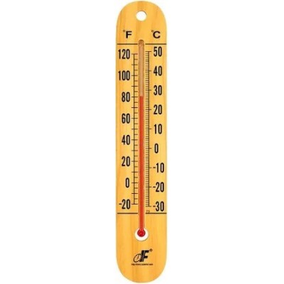 Buy Wall Thermometer Wooden Base 100Cm for lab at best price