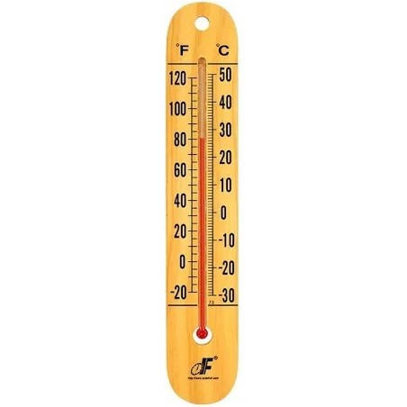 Buy Wall Thermometer Wooden Base 100Cm for lab at best price