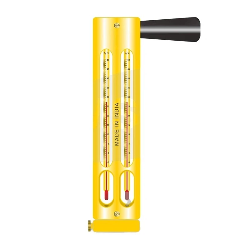 Psychrometer Whirling Hygrometer in Plastic Frame for Lab Use image-1