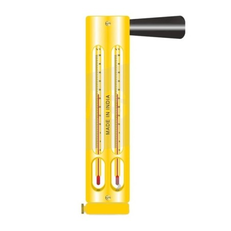 Psychrometer Whirling Hygrometer in Plastic Frame for Lab Use image-1