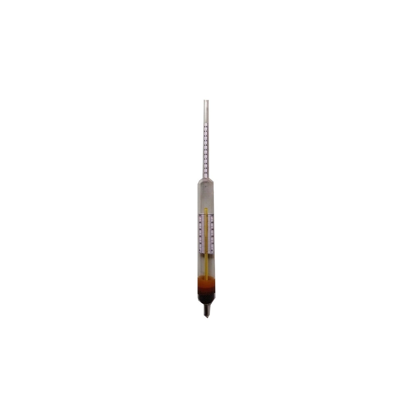 Buy Brix Hydrometer Shot Weighted with Paper Scale for Lab Use