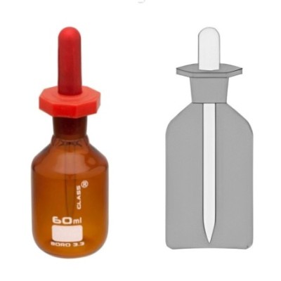 Dropping Bottle Soda Glass Amber with Polythene Stopper for Lab image-1