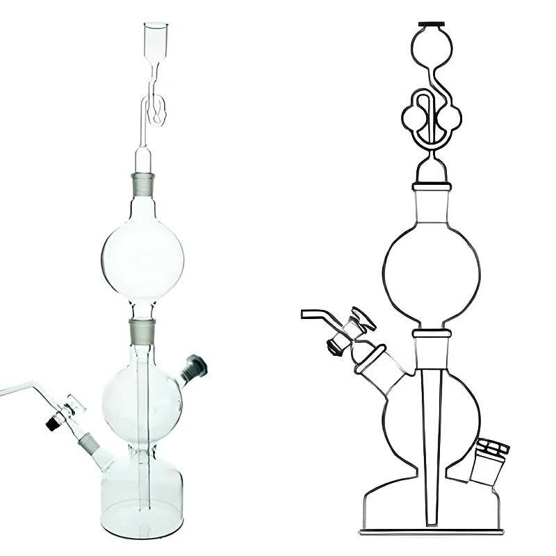 Kipp'S Apparatus 100 ml for lab image-1
