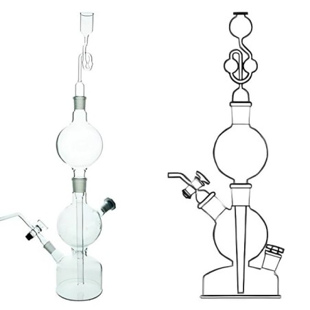 Kipp'S Apparatus 100 ml for lab image-1