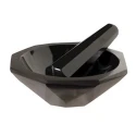 Agate Motor & Pestle Black for lab image-1