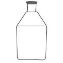 Reagent Bottle Narrow Mouth With Stopper for lab image-1